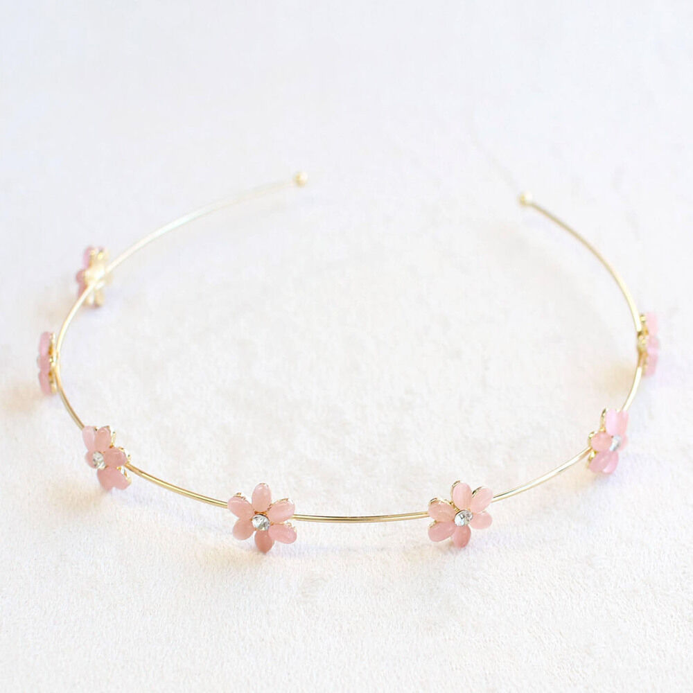 BACKYARD FAMILY「Rora カチューシャ 通販 花 キラキラ 68642302 髪飾り ヘッドドレス 子供 女の子」|その他|ピンク1