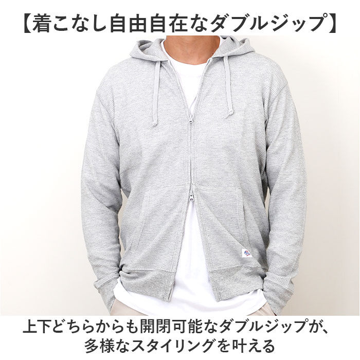 BACKYARD FAMILY「JEMORGAN ワッフル JD610-12S ジェーイーモーガン 通販 パーカー フーディー」|パーカー|