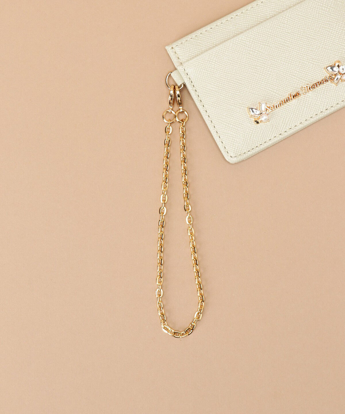 Samantha Thavasa「ラメレザービジュー パスケース」|定期入れ|