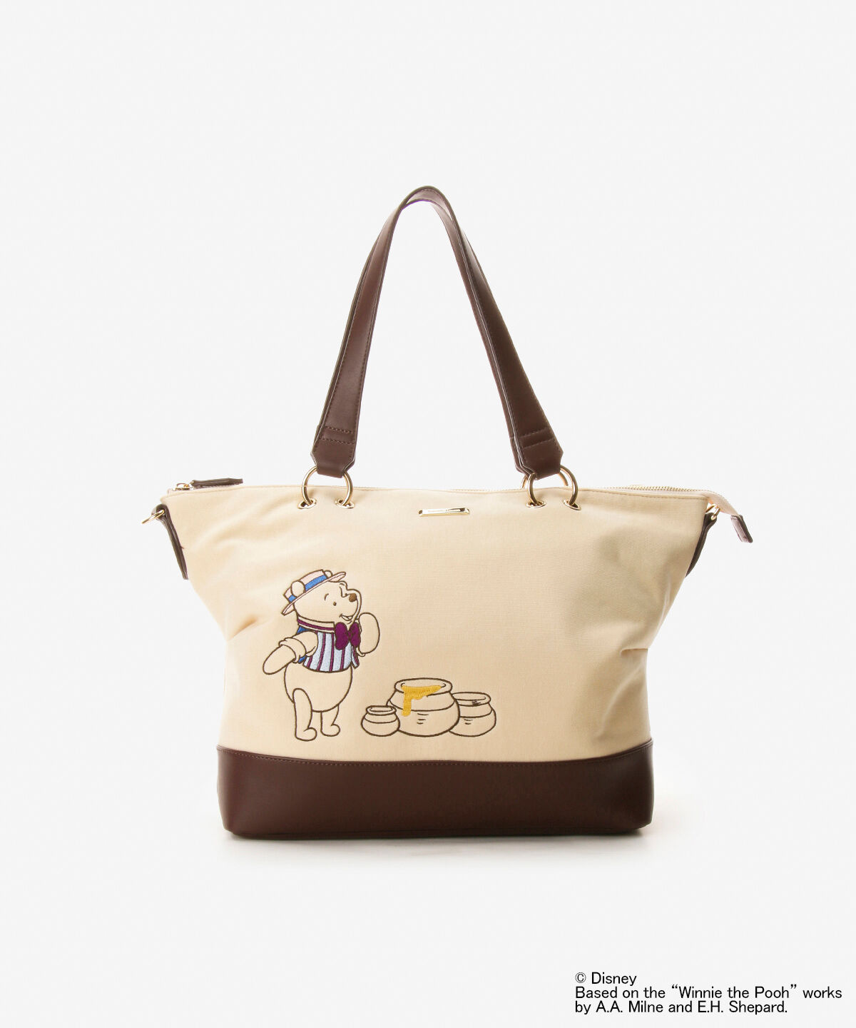 Samantha Thavasa「「くまのプーさんコレクション」スウェットトートバッグ」|トートバッグ|オフホワイト