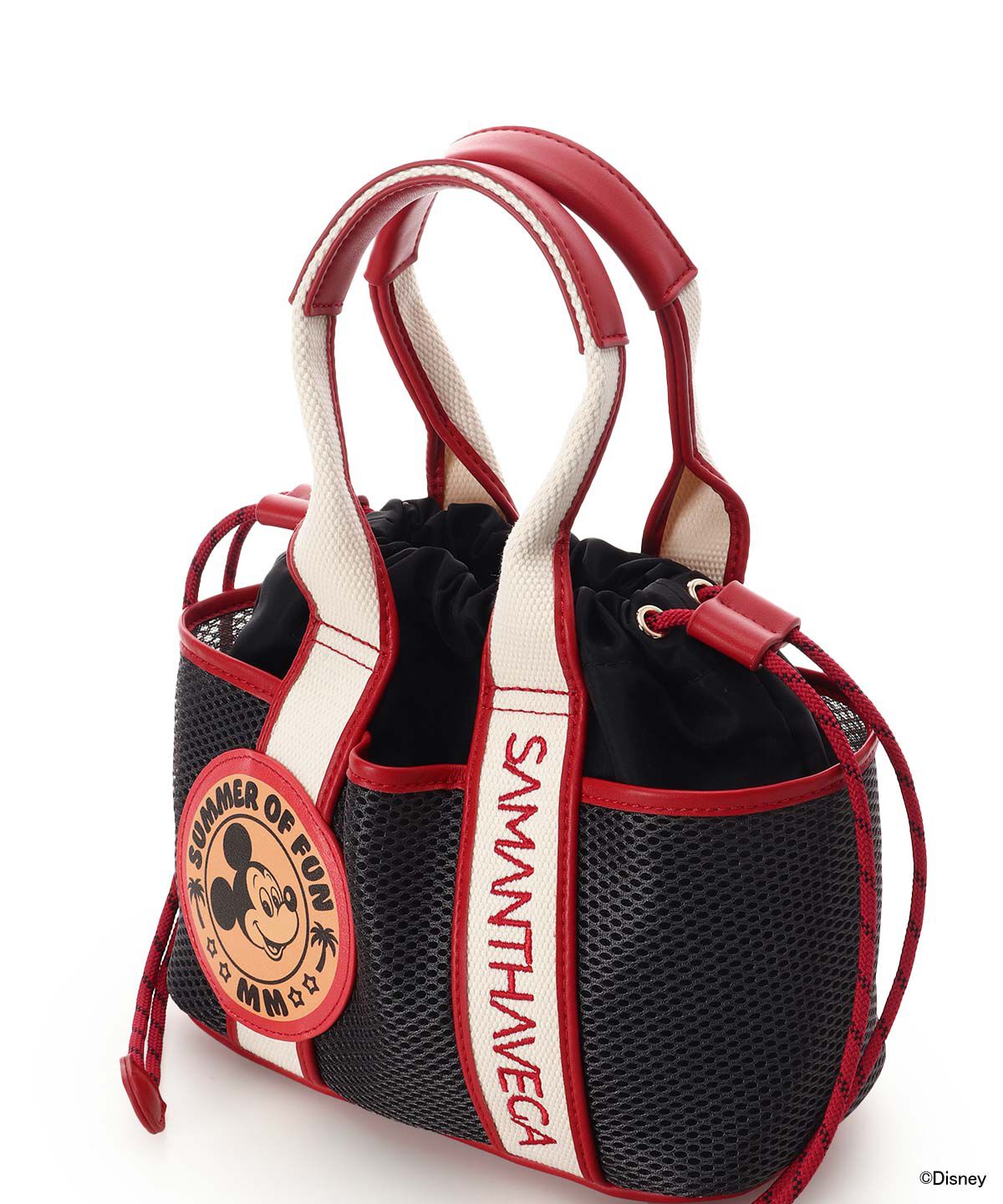 Samantha Vega「｢ﾐｯｷｰﾏｳｽ&ﾌﾚﾝｽﾞ｣ﾛｺﾞﾃｰﾌﾟﾊﾝﾄﾞﾊﾞｯｸﾞ(ﾐｯ  」|ハンドバッグ|