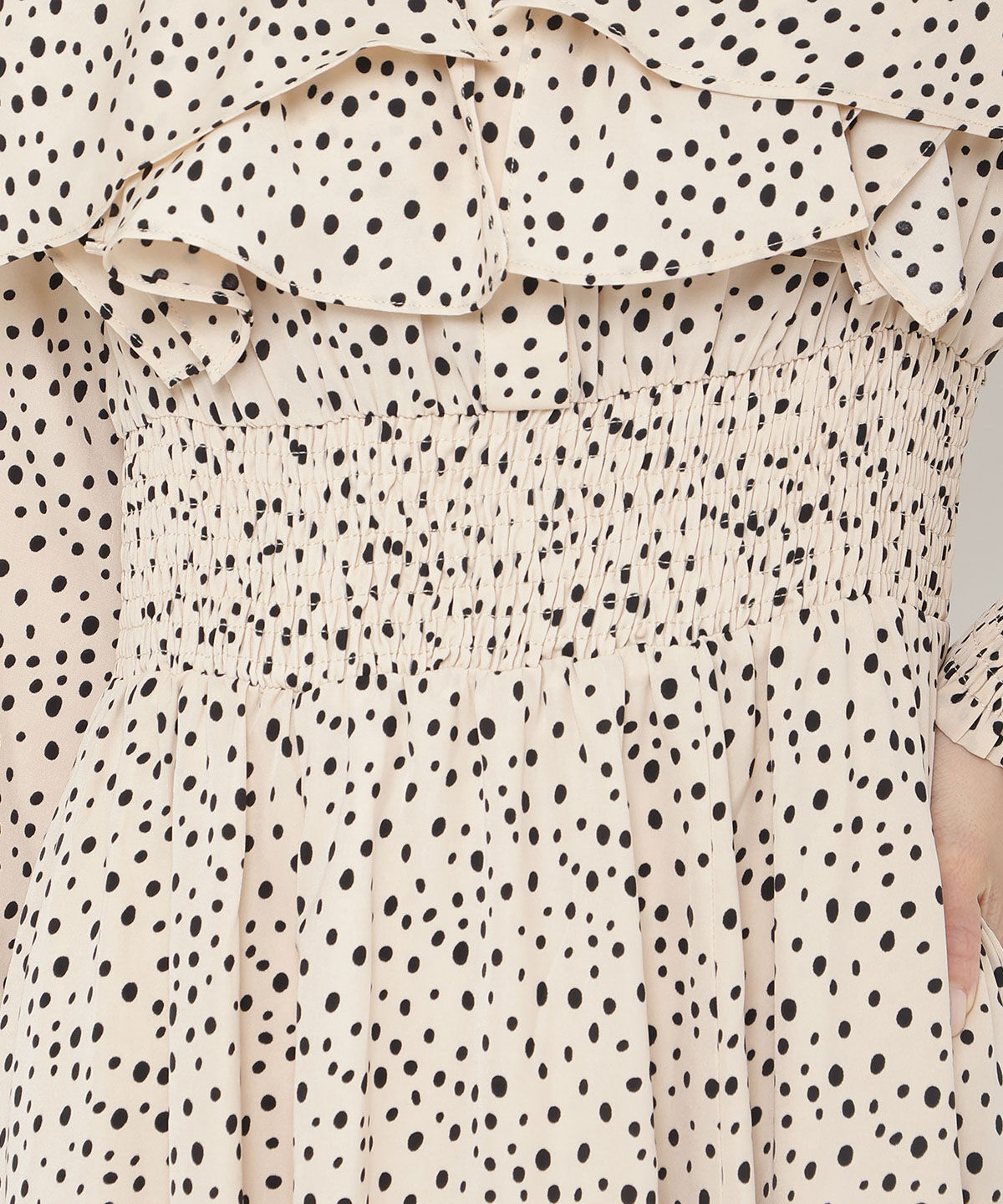 アンドクチュール「ランダムドットフリルワンピース」|ワンピース|