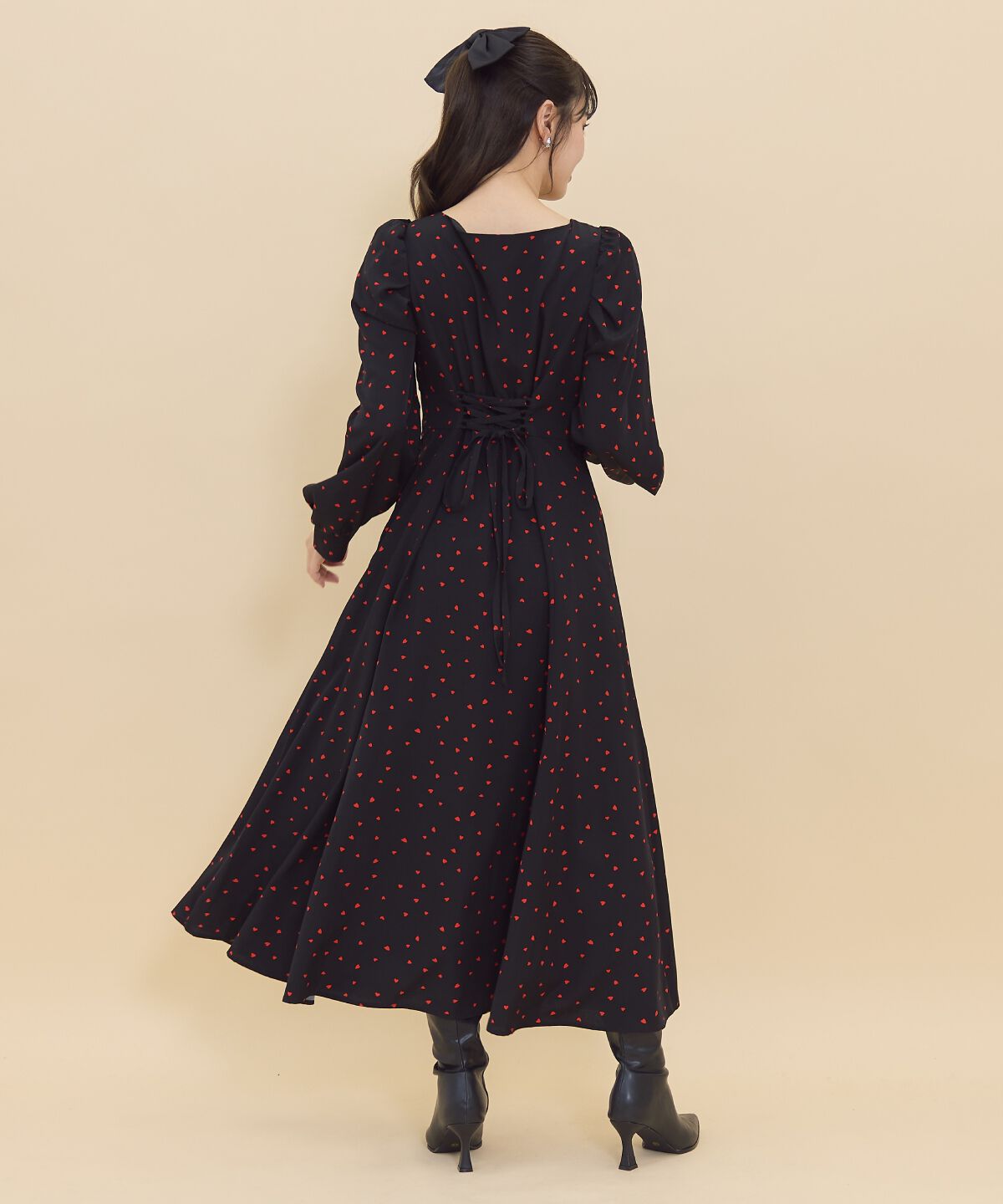 REDYAZEL「ランダムハートプリントワンピース」|ワンピース|