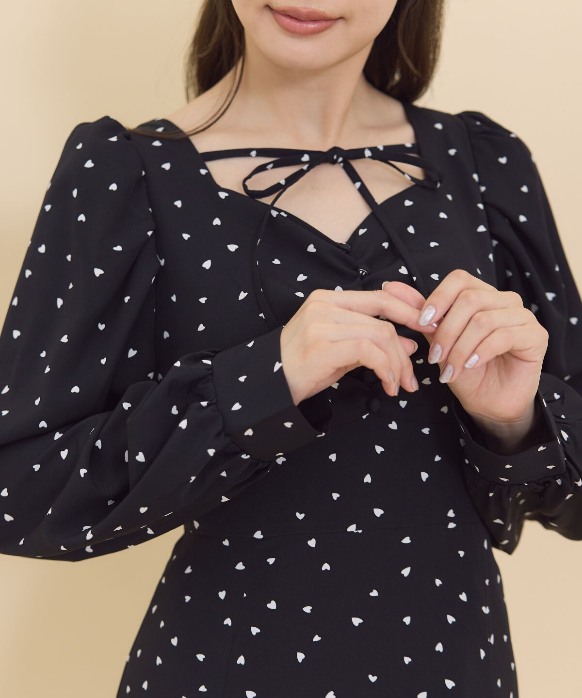 REDYAZEL「ランダムハートプリントワンピース」|ワンピース|