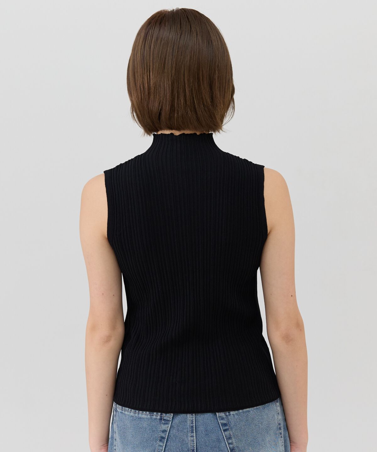 REDYAZEL「ハート刺繍ノースリーブリブニット」|ニット・セーター|