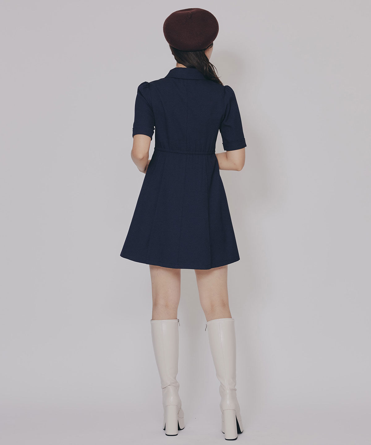 REDYAZEL「エンブレムボタンツイルシャツワンピース」|ワンピース|