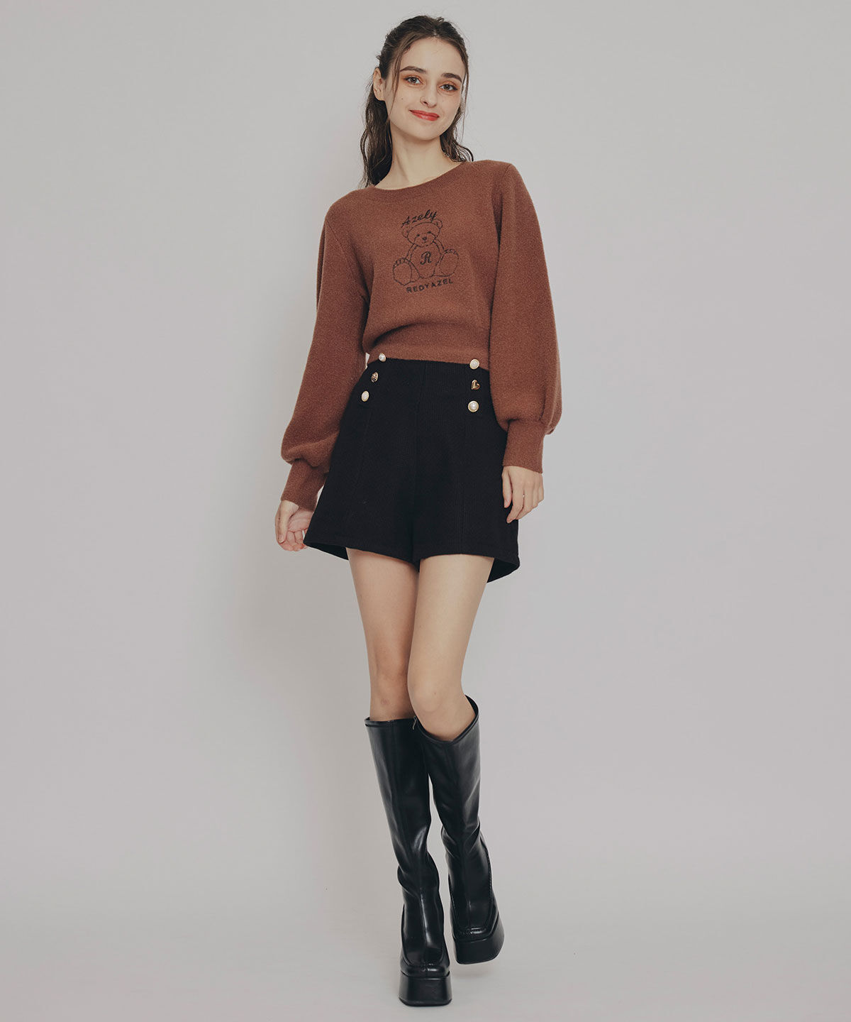 REDYAZEL「Azelyフラッフィニットプルオーバー」|ニット・セーター|