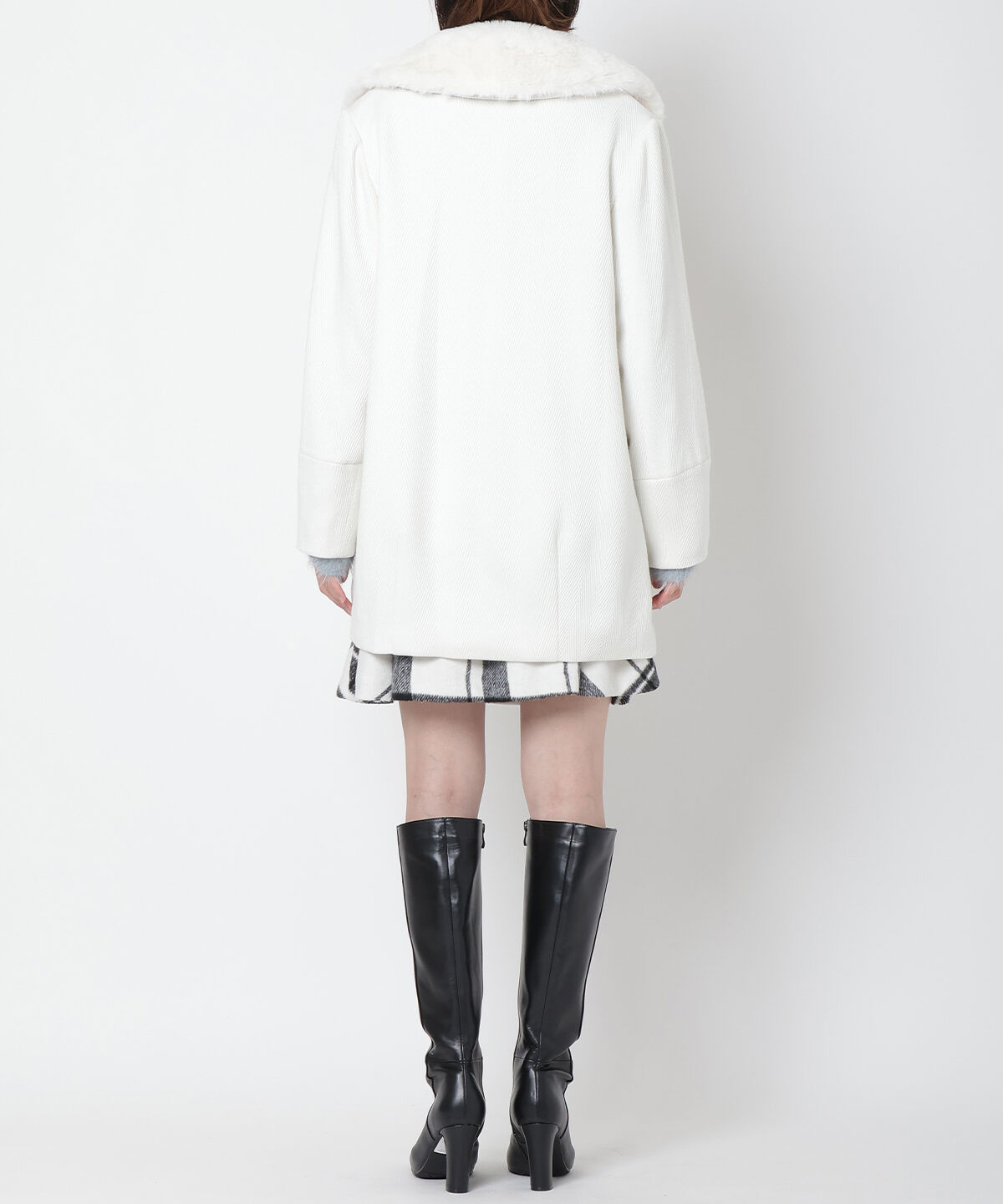 WILLSELECTION「ヘリンボーンファー付きコート」|その他|