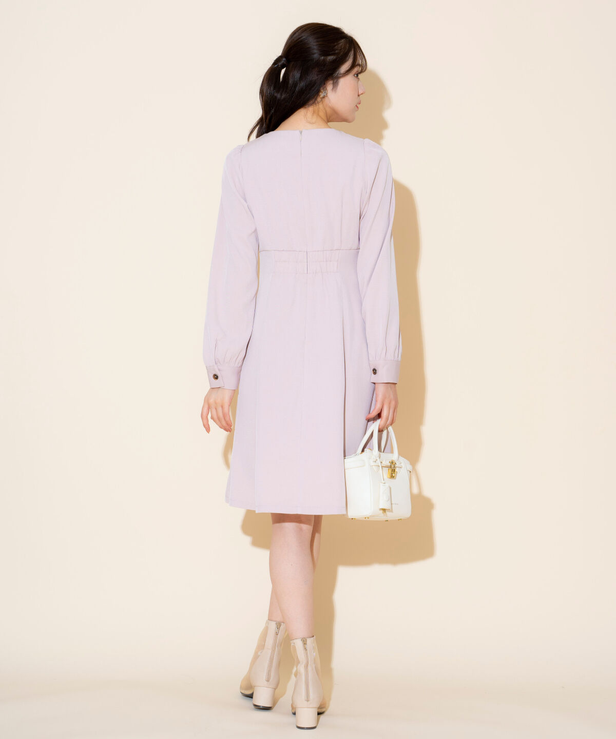 WILLSELECTION「ギャザーリボンフレアミニワンピース」|ワンピース|