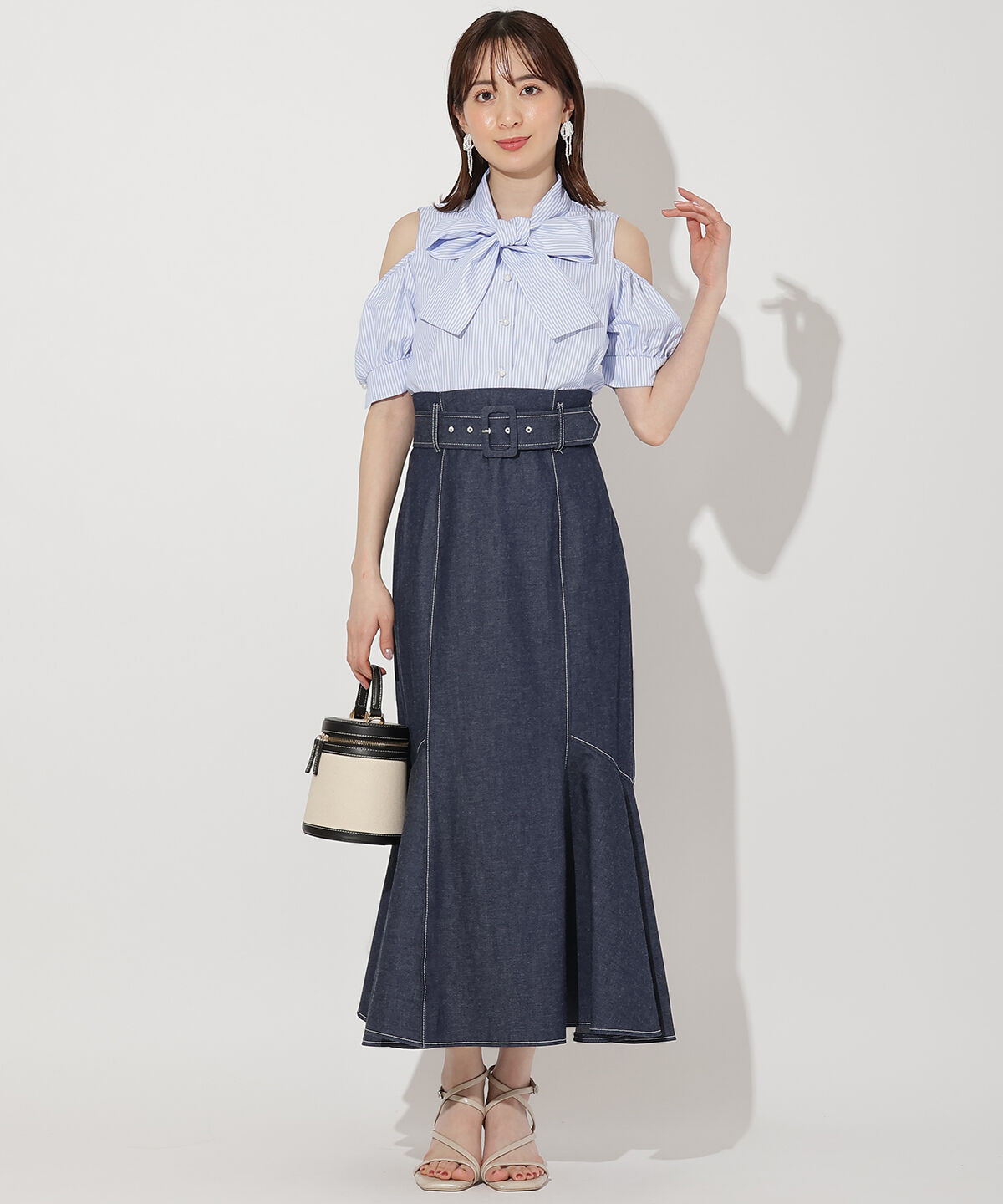 WILLSELECTION「オープンショルダーリボンタイブラウス」|シャツ・ブラウス|