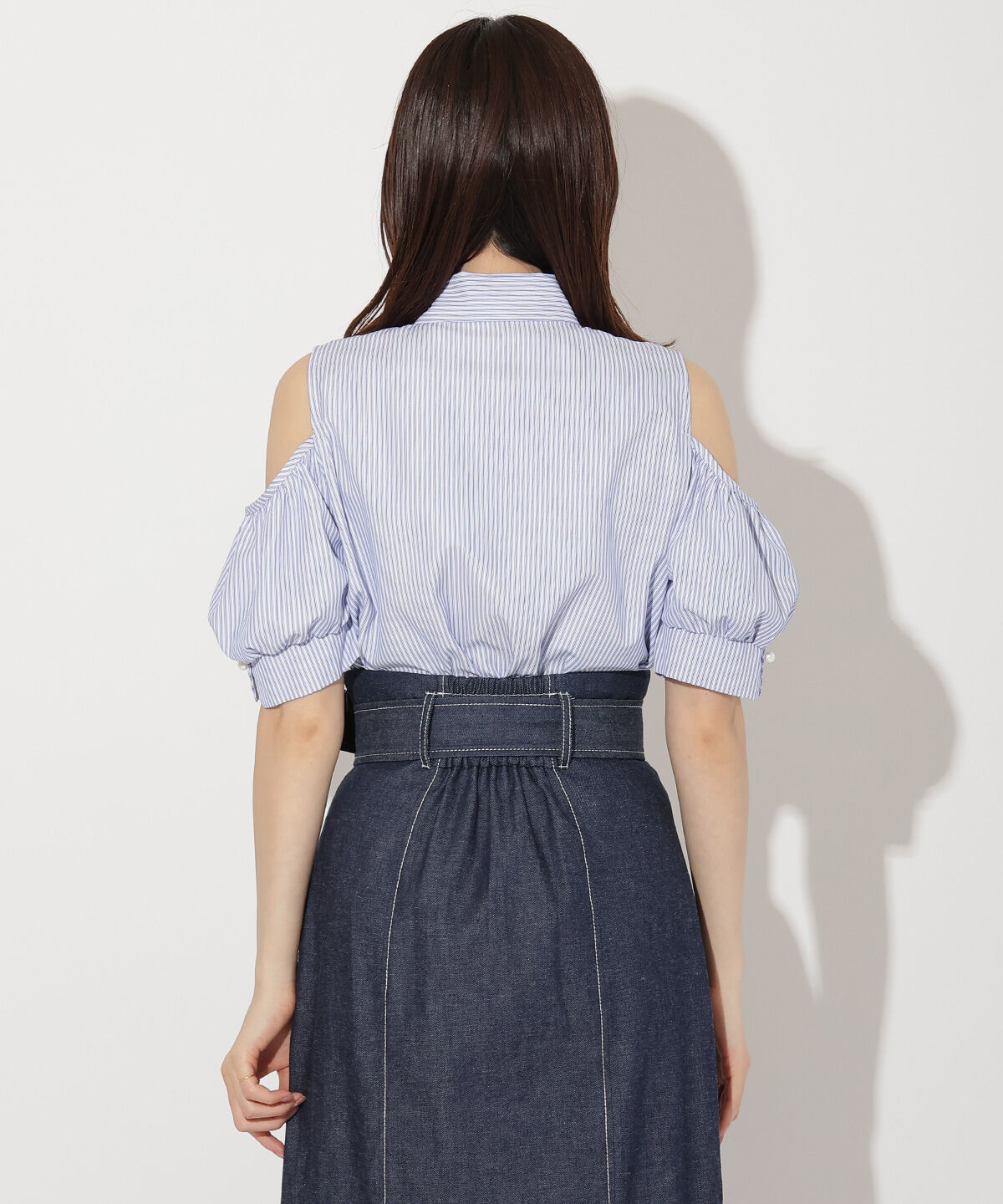 WILLSELECTION「オープンショルダーリボンタイブラウス」|シャツ・ブラウス|