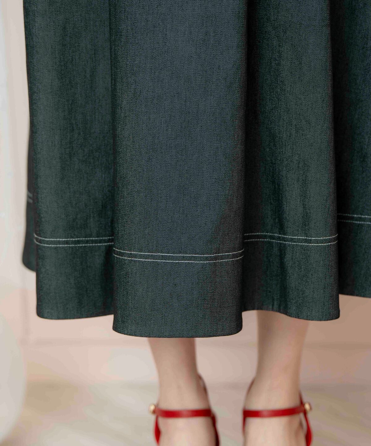 WILLSELECTION「ドレープリボンノースリーブワンピース」|ワンピース|