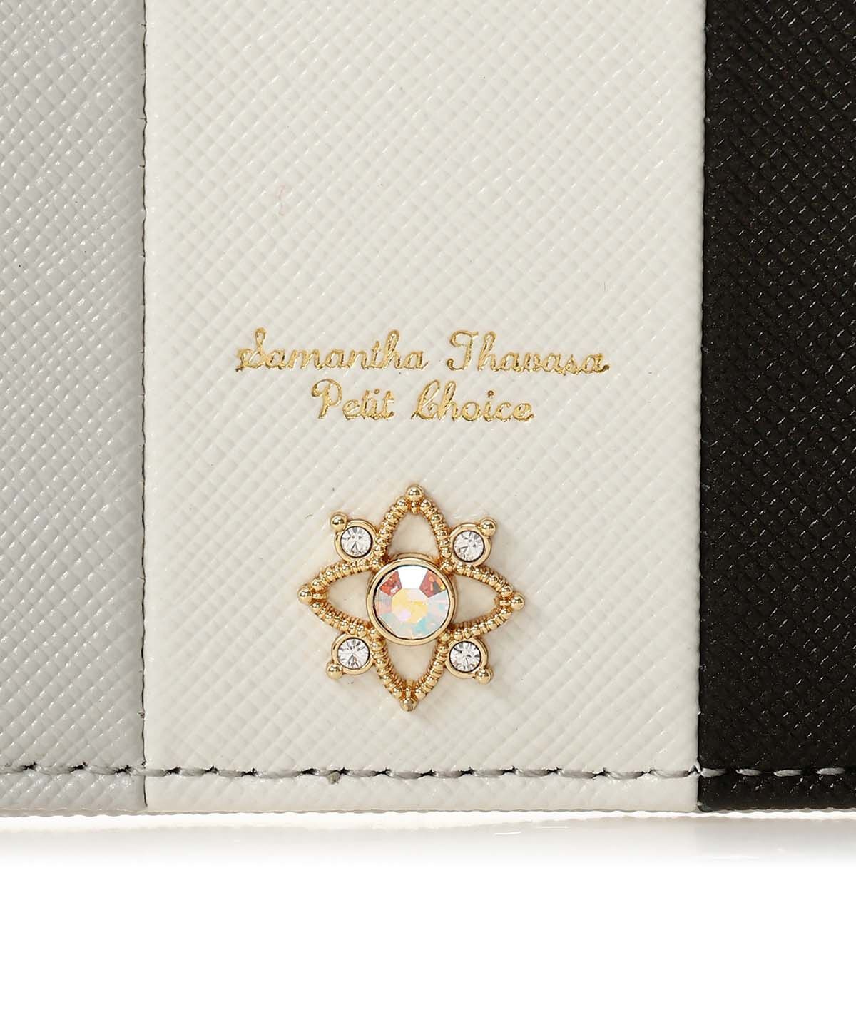 Samantha Thavasa Petit Choice「センターモチーフトリコロールカラー パスケース」|定期入れ|