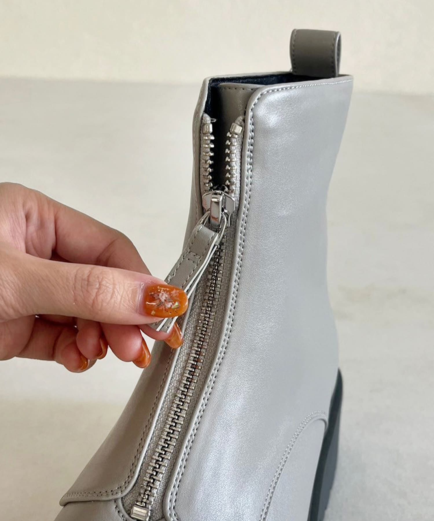 ORiental TRaffic「厚底フロントジップブーツ/31402」|ショートブーツ|