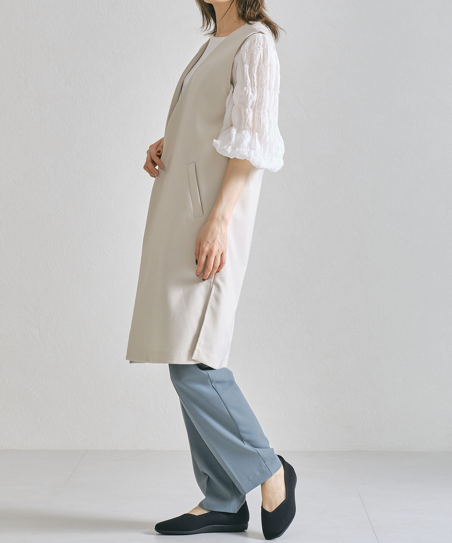 ORiental TRaffic「【洗濯OK】 ニットパンプス /R-3215 軽量 フラット ニット 通気性 柔らかい」|パンプス|