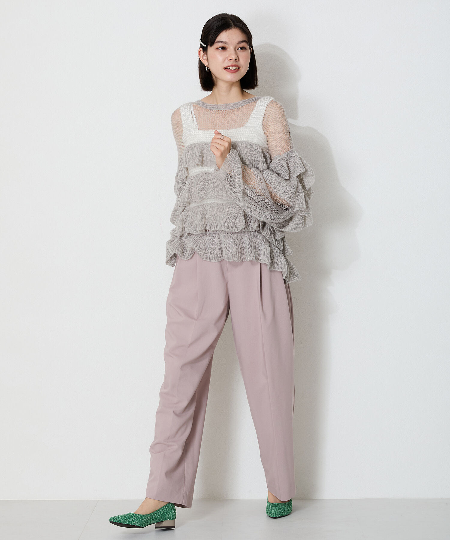 WA Oriental TRaffic「【追加】バイカラーポインテッドトゥパンプス/42302 トレンド　人気 オフィスカジュアル」|パンプス|