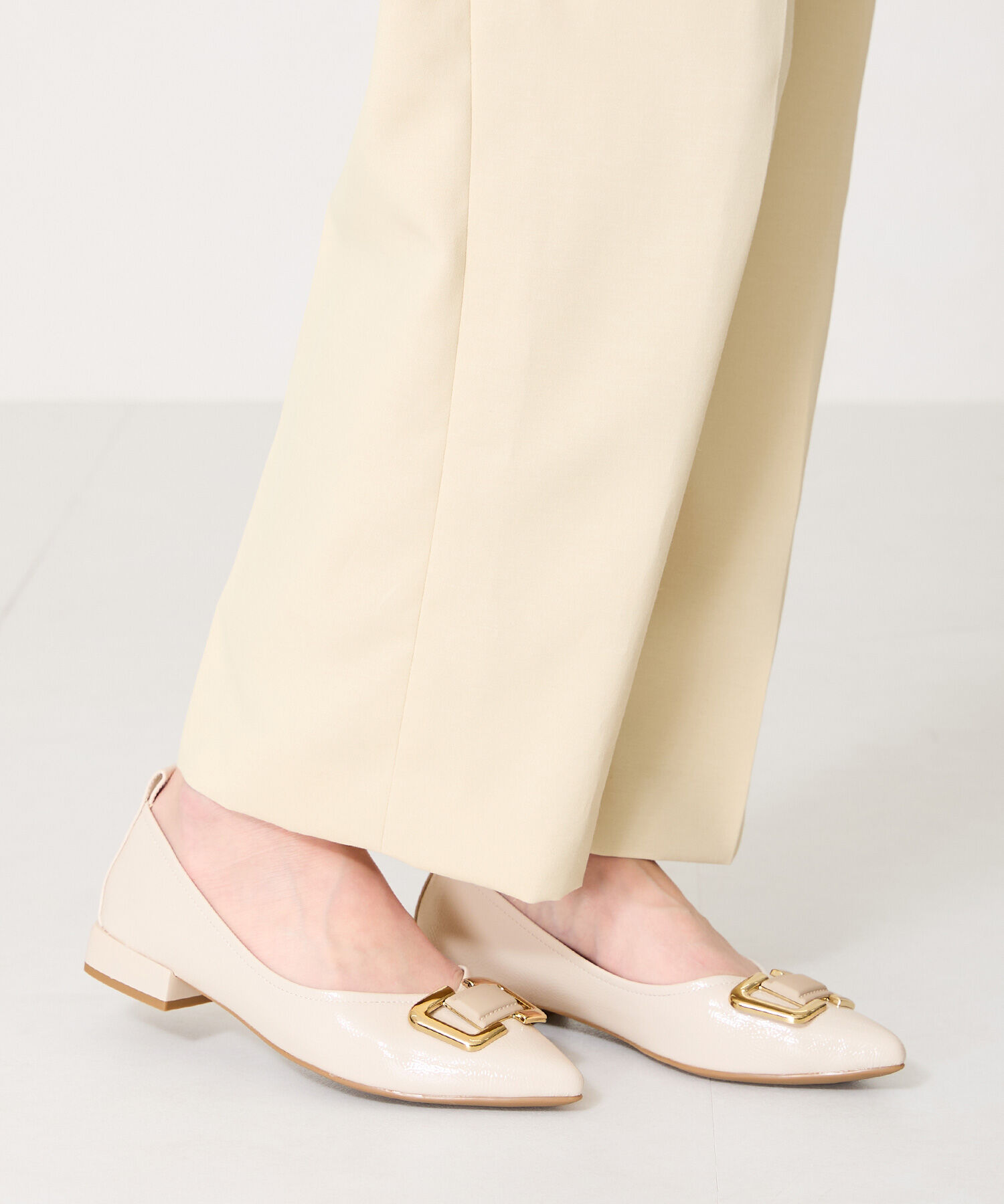 ORiental TRaffic「●2025春夏新作●ポインテッドトゥモチーフパンプス/51104 パンプス フラット 人気 トレンド」|パンプス|