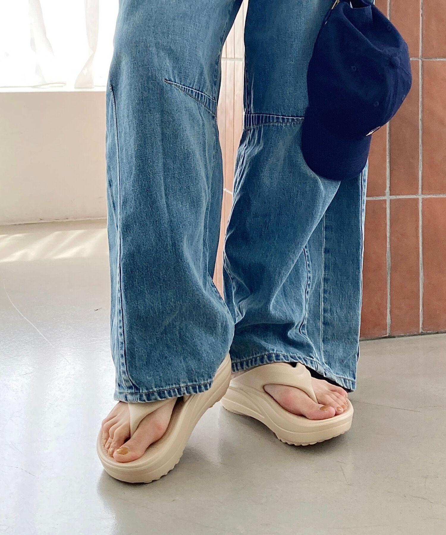 ORiental TRaffic「【リカバリーサンダル】●大人気アイテム●厚底EVAトングサンダル/OT3226 厚底 トング サンダル 」|サンダル|