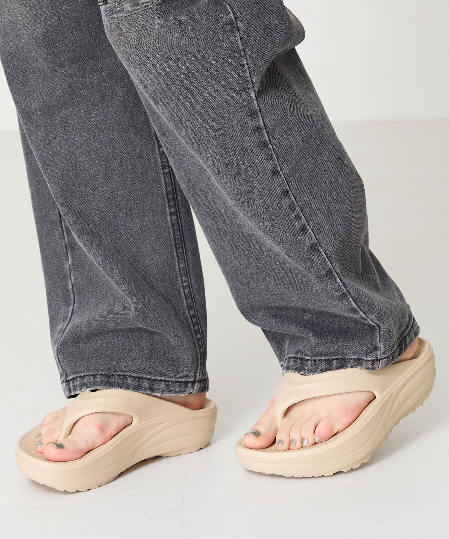 ORiental TRaffic「【リカバリーサンダル】●大人気アイテム●厚底EVAトングサンダル/OT3226 厚底 トング サンダル 」|サンダル|