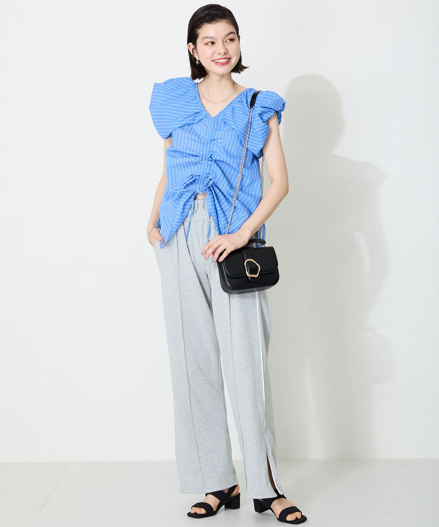 WA Oriental TRaffic「●2025春夏新作●ソフトレザーダブルベルトサンダル/52208 柔らかい 人気 フィット トレンド」|サンダル|