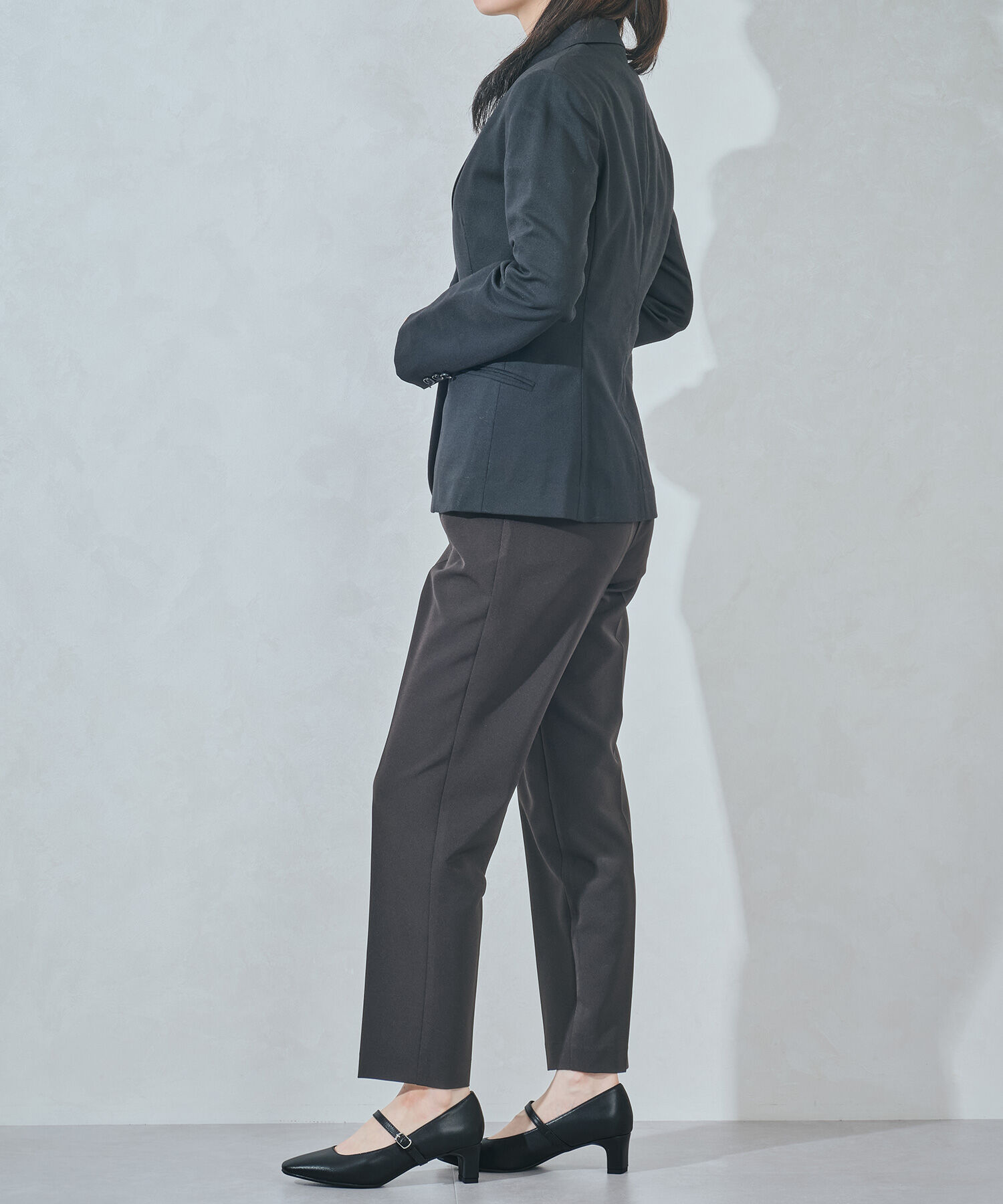 ORiental TRaffic「●2025秋冬新作● スクエアトゥ ストラップ ヒール パンプス /R-3006 オフィス 就活 冠婚葬祭」|パンプス|