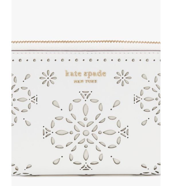 kate spade new york「デヴィン スペード フラワー パーフォレーテッド ジップ アラウンド コンチネンタル ウォレット」|財布|