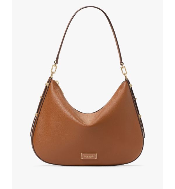 kate spade new york「リブ ラージ ホーボー バッグ」|ショルダー・メッセンジャー|BROWN
