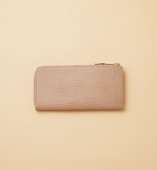 TOPKAPI 「イタリアンレザー・リザード型押し・Lファスナー長財布マチ付き LUCIA[ルチア]」|財布|