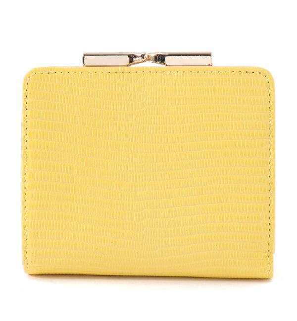 TOPKAPI 「イタリアンレザー・リザード型押し・がま口２つ折り財布 LUCIA[ルチア]」|財布|イエロー