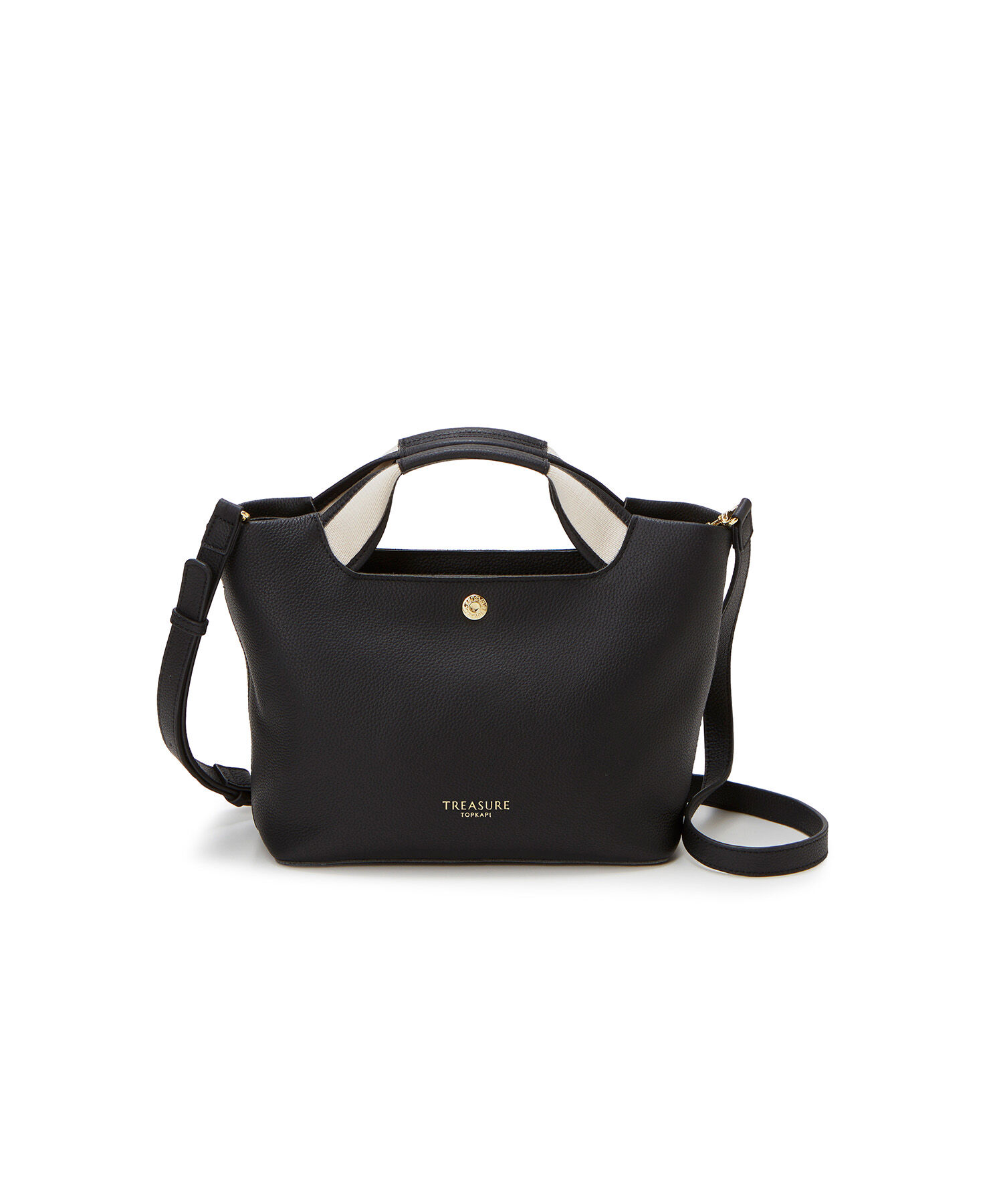 TOPKAPI TREASURE「【TREASURE TOPKAPI】ソフトシュリンク テープハンドル ショルダー付きミニ トート バッグ」|トートバッグ|