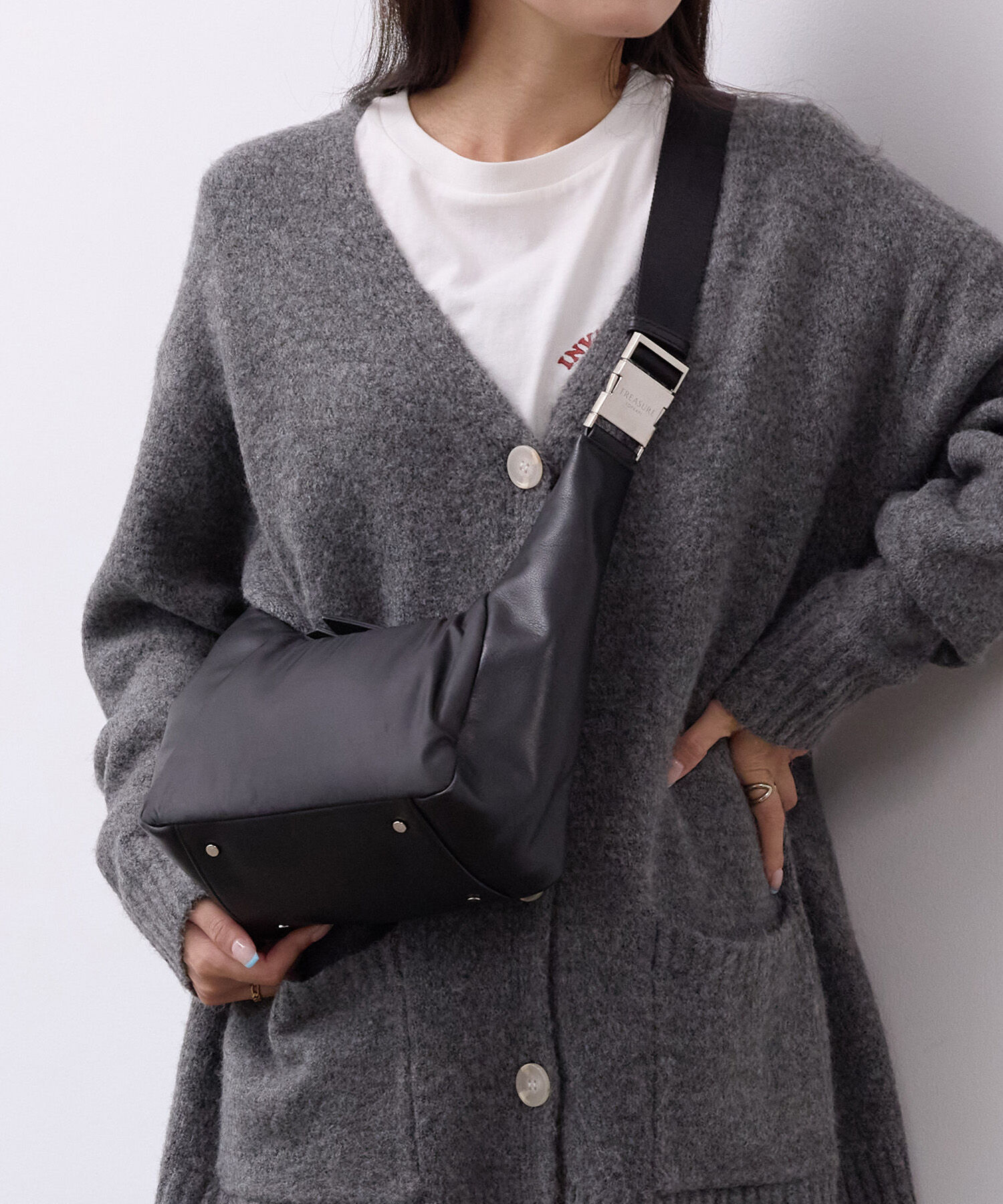 TOPKAPI TREASURE「【TREASURE TOPKAPI】スムースレザー コンビ 2way ショルダー バッグ」|ショルダー・メッセンジャー|