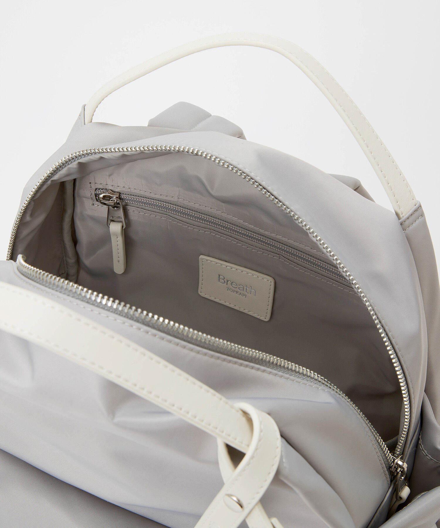 TOPKAPI BREATH「【Breath TOPKAPI】【撥水】ツヤ ナイロン レザーハンドル ミニ リュック」|リュック|