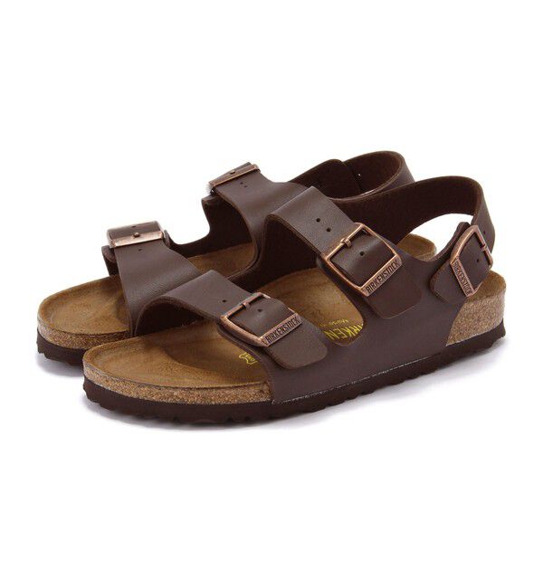 BIRKENSTOCK「【ビルケンシュトック】ミラノ/ダークブラウン ビルコフロー/サンダル レディース/MILANO」|サンダル|ダークブラウン