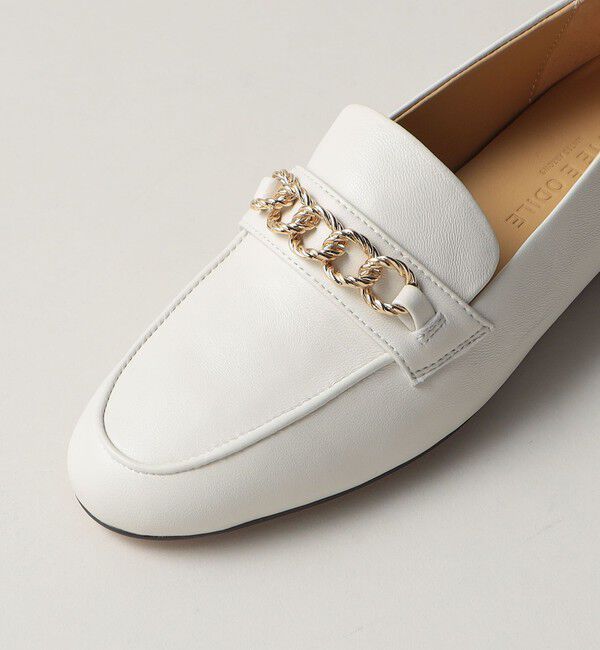 ODETTE E ODILE「チェーンソフトローファー フラット10&uarr;」|ローファー|