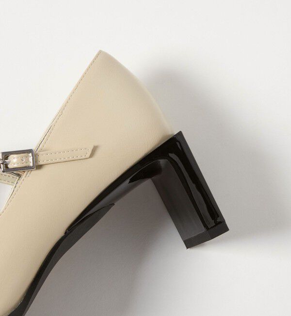 ODETTE E ODILE「＜SY＞ オブリークWストラップ パンプス55&uarr;」|パンプス|