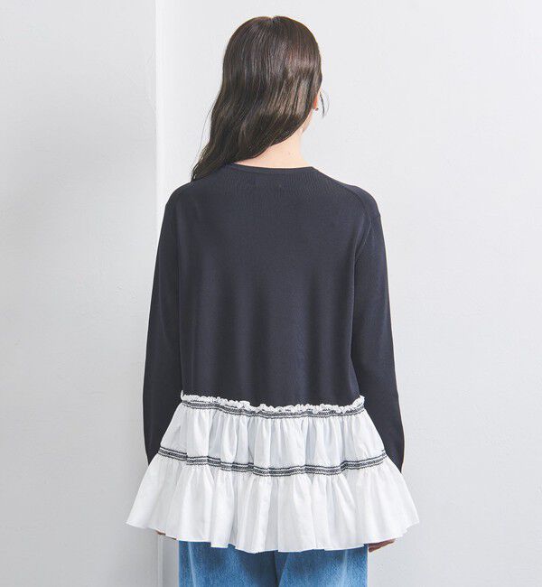 UNITED ARROWS「エンブロ ティアード コンビニット」|ニット・セーター|