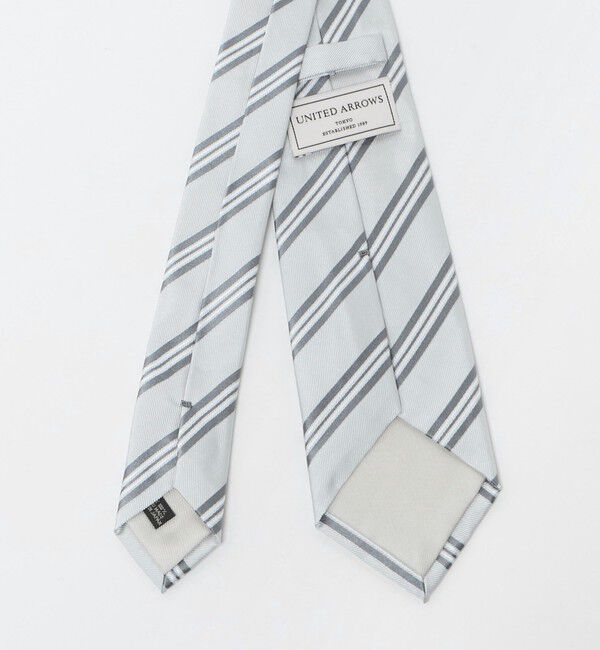 UNITED ARROWS「シルバー フォーマル レジメンタル ネクタイ」|ネクタイ・蝶ネクタイ|