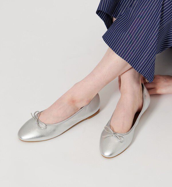 UNITED ARROWS「レイン レザー バレエシューズ」|レインシューズ|