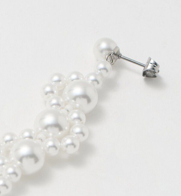 UNITED ARROWS「【別注】＜IRIS 47＞イミテーションパール WAVE ピアス」|ピアス|