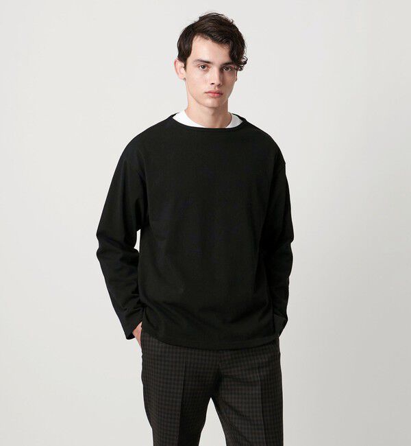 UNITED ARROWS「吊り編み天竺 バスクシャツ 「SLOW &　」」|Tシャツ・カットソー|