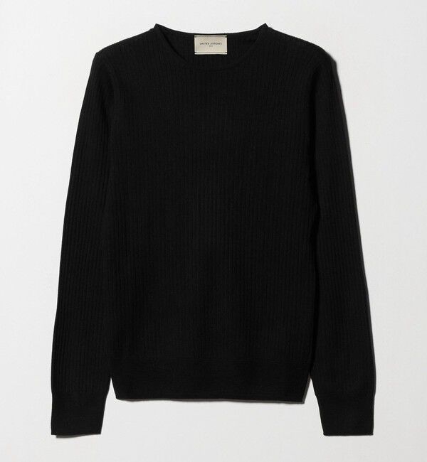 UNITED ARROWS「リブ クルーネック ニット」|ニット・セーター|
