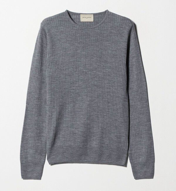 UNITED ARROWS「リブ クルーネック ニット」|ニット・セーター|