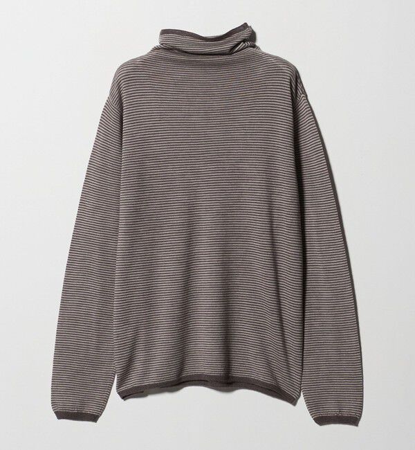 UNITED ARROWS「＜Camoshita＞ボーダー ハイネック ロングスリーブ ニット」|ニット・セーター|