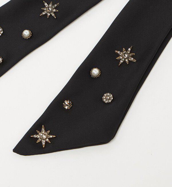 UNITED ARROWS「ビジュー&times;サテン ナローリボン バレッタ」|その他|