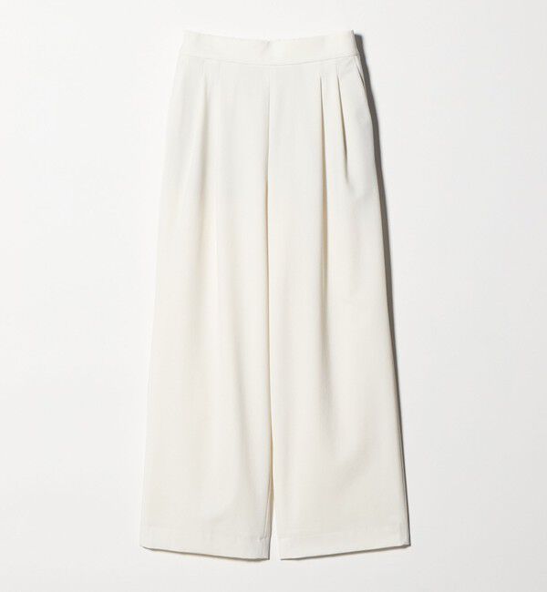 UNITED ARROWS「T/W ワイドパンツ ‐ウォッシャブル‐」|スラックス|OFF WHITE