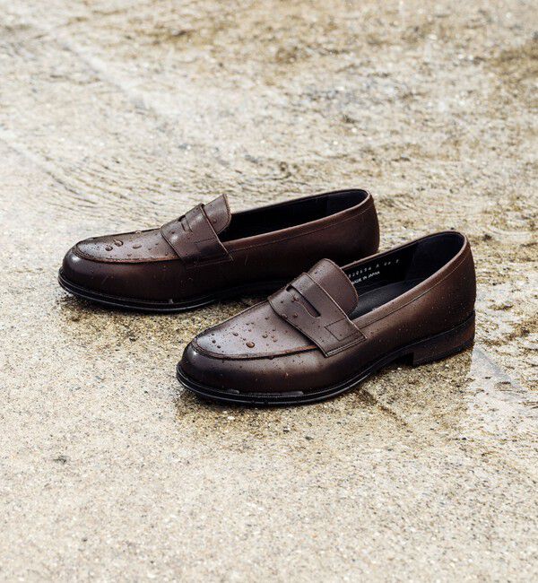 UNITED ARROWS green label relaxing「GLR ハッスイ スムース フレンチ ローファー -撥水-」|ローファー|DK.BROWN