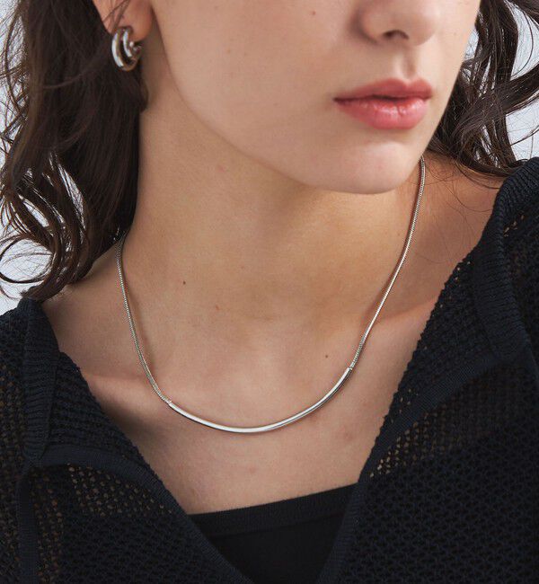 UNITED ARROWS green label relaxing「バー＆スネークチェーン チョーカー ネックレス」|ネックレス|