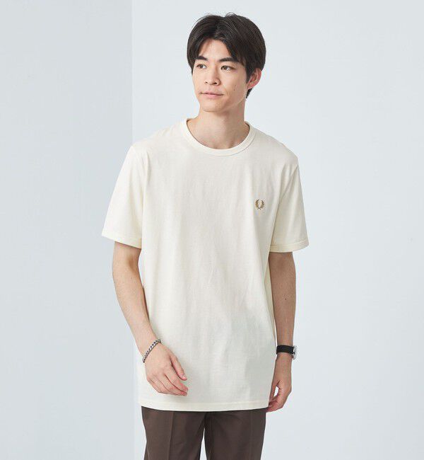 UNITED ARROWS green label relaxing「＜FRED PERRY＞リンガー Tシャツ」|Tシャツ・カットソー|OFF WHITE