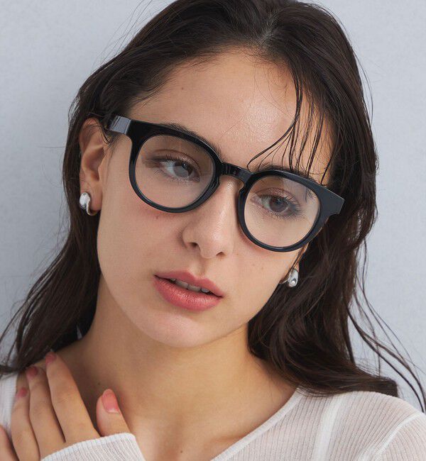 UNITED ARROWS green label relaxing「Classic フルリム クリアレンズ メガネ」|メガネ|BLACK