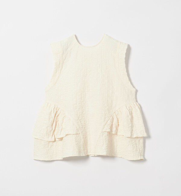 EMMEL REFINES「＜EMMEL REFINES＞EM スソフリル2WAY ノースリーブ ブラウス」|シャツ・ブラウス|